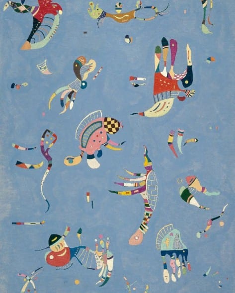 VASSILY KANDINSKY Bleu de ciel (Azzurro cielo) 1940 - particolare. Olio su tela, cm 100 x 73 Donazione Nina Kandinsky, 1976 Service de la documentation photographique du MNAM ‐ Centre Pompidou, MNAM‐CCI © Centre Pompidou, MNAM‐CCI / Service de la documentation photographique du MNAM / Dist. RMN‐ GP © Vassily Kandinsky by SIAE 2013 