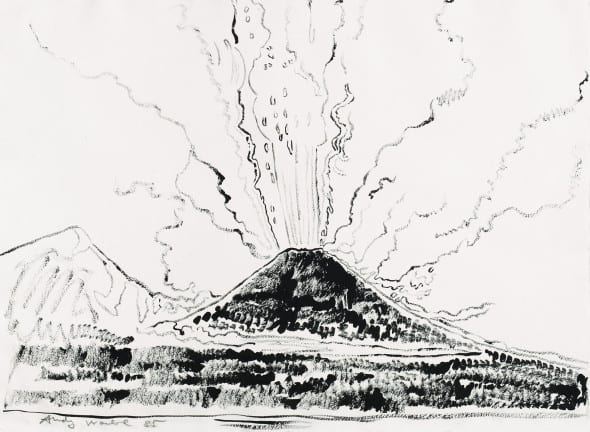 Lot 181 - Andy Warhol (1928-1987) Vesuvius, 1985 Acrilico su carta  Stima : 50.000/80.000 euro 