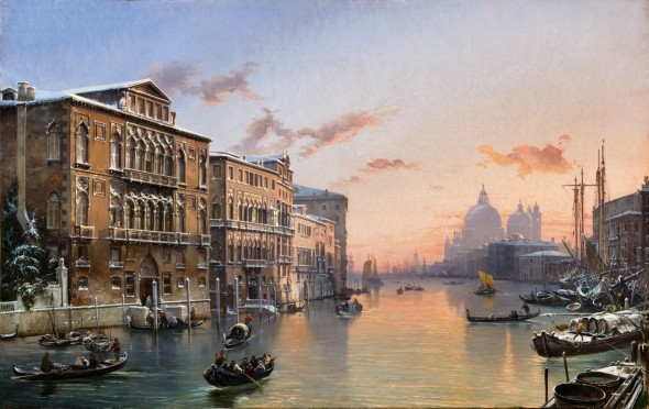 Lotto 1536 Friedrich Nerly (1807 – 1878) Canal Grande innevato Olio su tela, 64 x 103 cm EURO 180.000 – 200.000,-