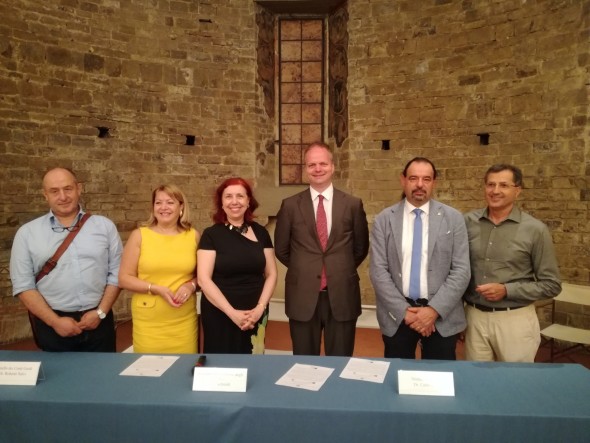 Conferenza stampa con Eike Schmidt, Carlo Toni e Roberto Salvi, Castello dei Conti Guidi a Pioppi