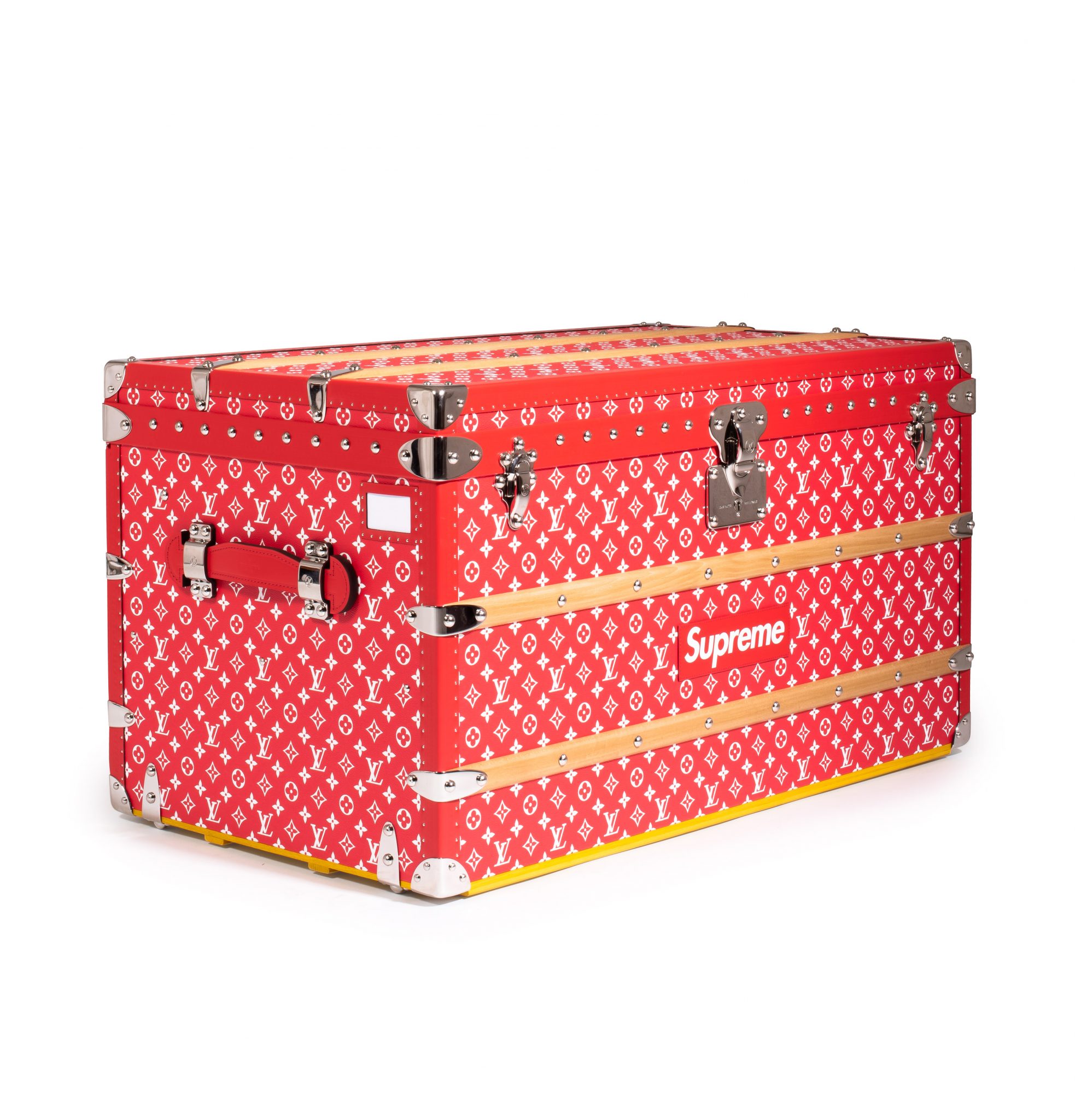 LOUIS VUITTON X SUPREME  BOITE SKATEBOARD TRUNK, WITH DECK AND