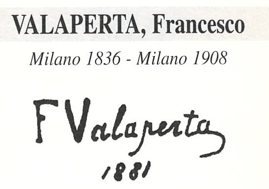 Valaperta Francesco 1836 – 1908