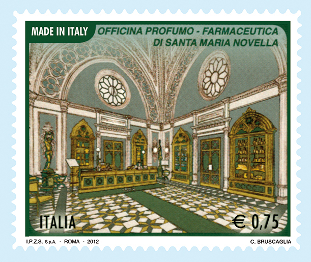Emissione francobollo “Made in Italy”- Officina Profumo – Farmaceutica di Santa Maria Novella in Firenze
