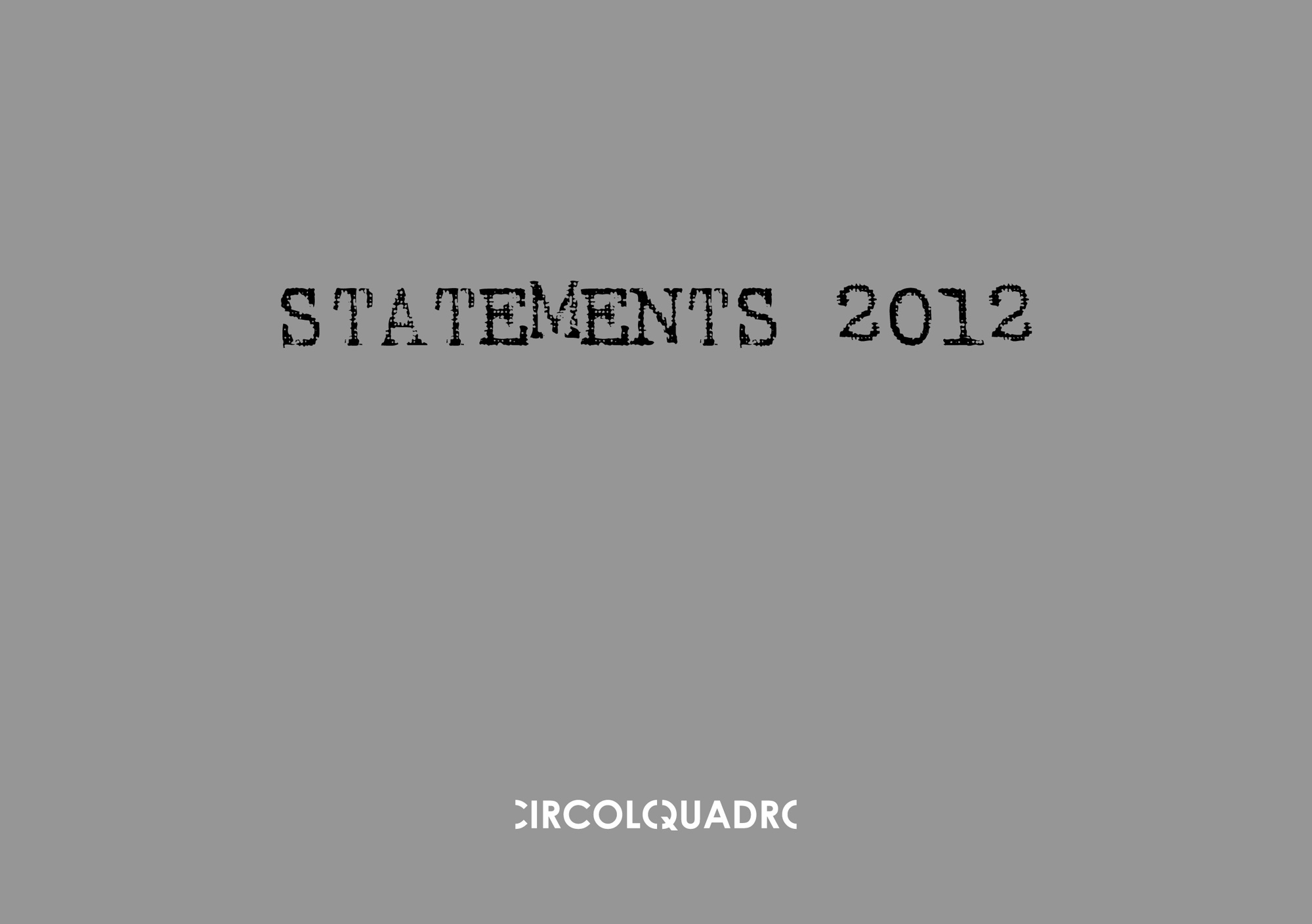 Milano – Statements 2012