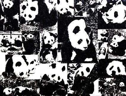 Da Massimo De Carlo “Faces: People and Pandas” di Rob Pruitt