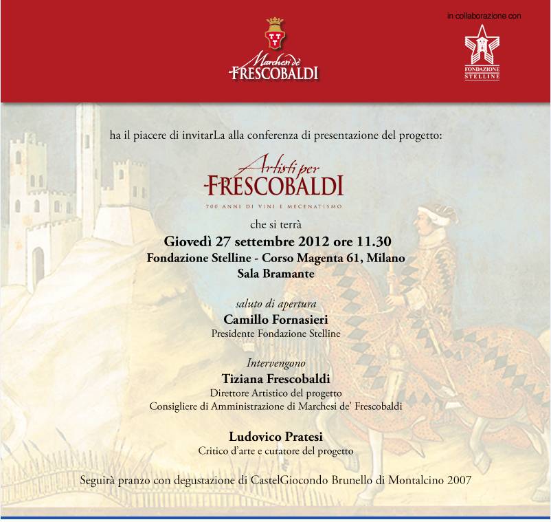 Fondazione Stelline presenta “ARTISTI PER FRESCOBALDI”