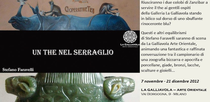 Alla galleria Galliavola Stefano Faravelli con “UN THE NEL SERRAGLIO”