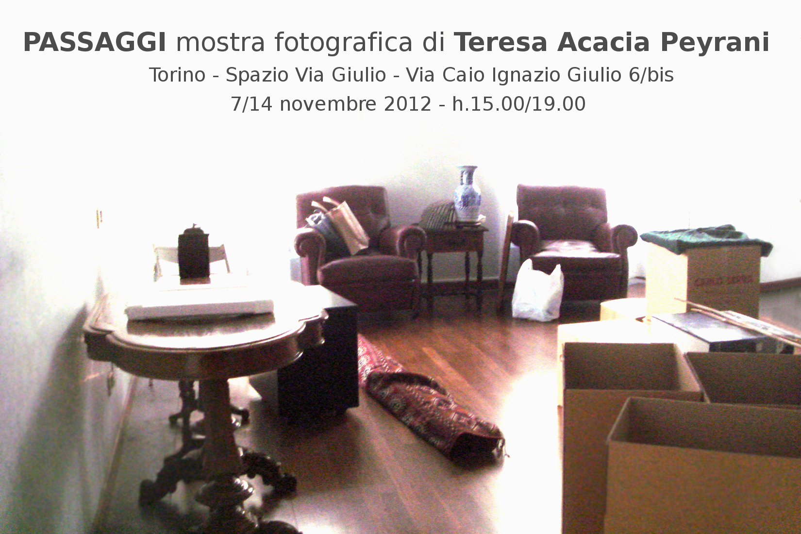 A Torino la mostra fotografica di Teresa Acacia Peyrani‏
