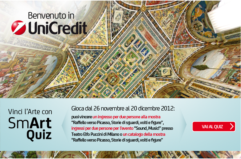 UniCredit sostiene la cultura e ti premia. Gioca con SmArt Quiz