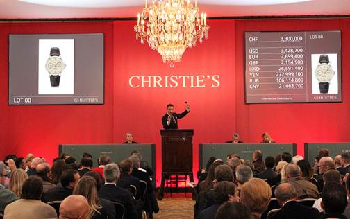 Risultati record per gli orologi in asta da Christie’s a Ginevra