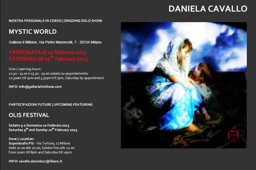 Prorogata la mostra “Mystic World” di Daniela Cavallo