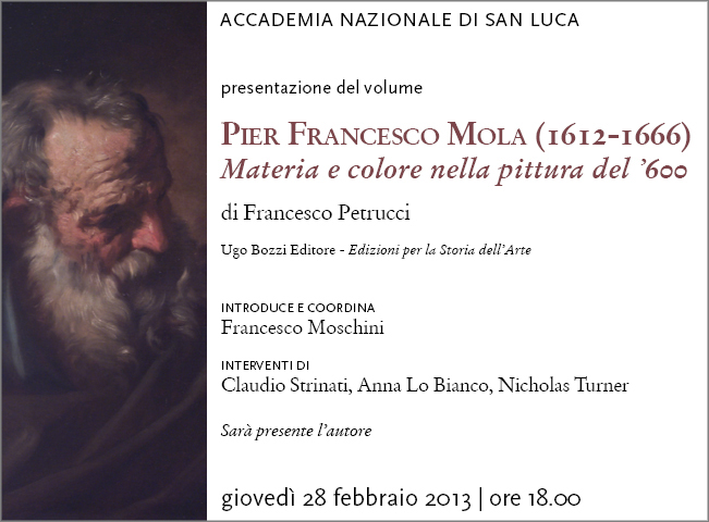 Presentazione della monografia su Pier Francesco Mola di Francesco Petrucci‏