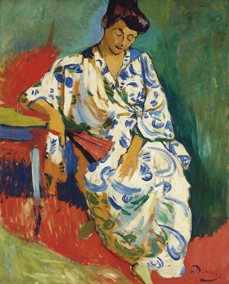 Un ritratto della moglie di Matisse dipinto da Derain