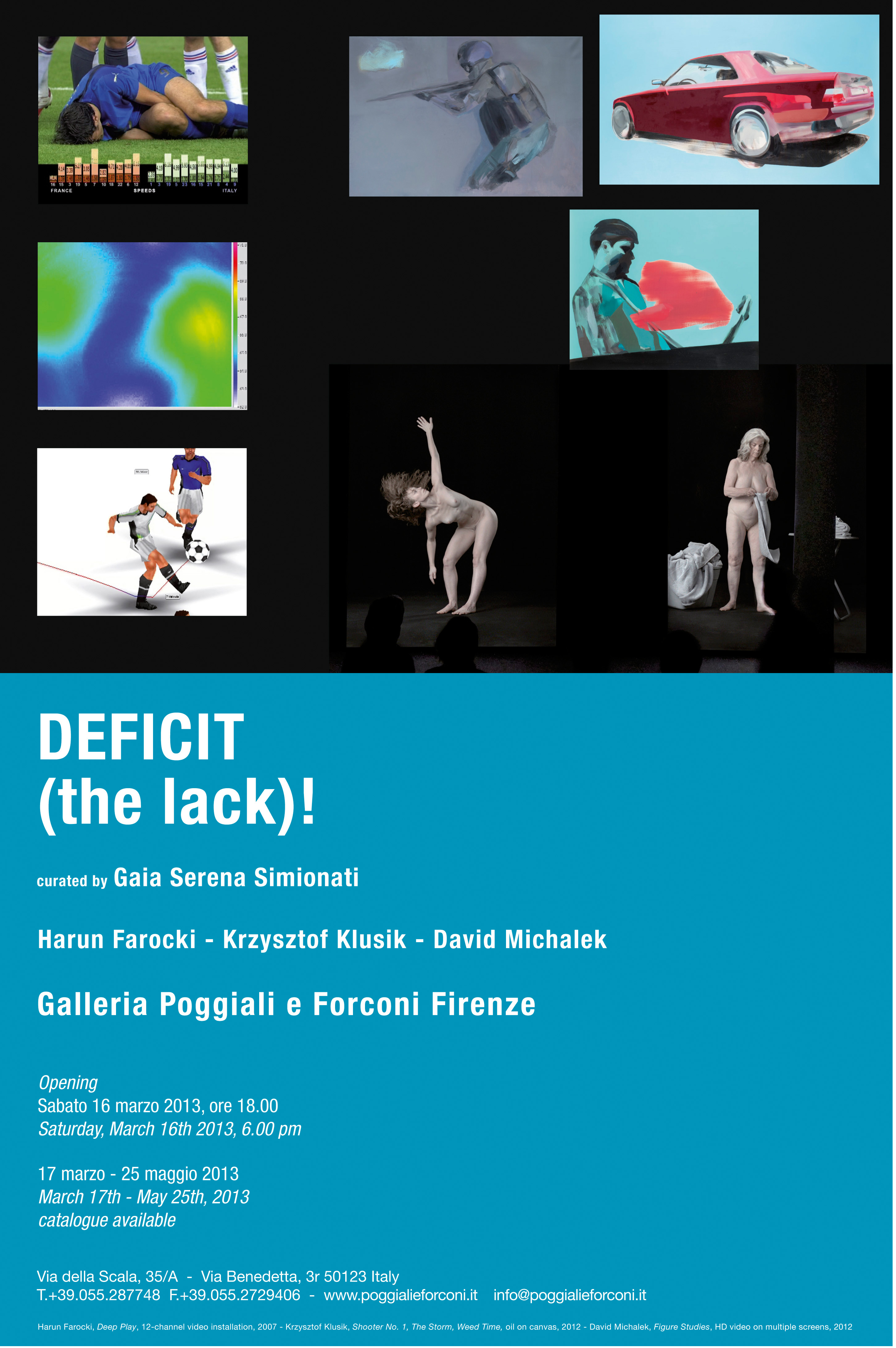 Galleria Poggiali e Forconi presenta “DEFICIT / THE LACK”
