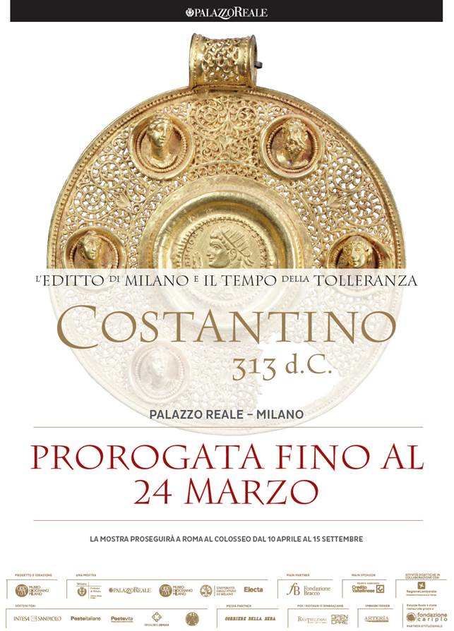 Proroga della mostra Costantino 313 d.c.