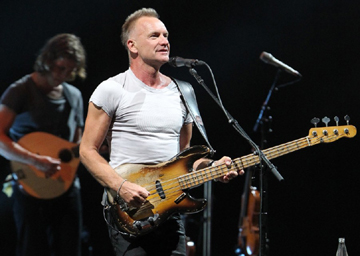 La rockstar Sting inaugurerà un’asta in India