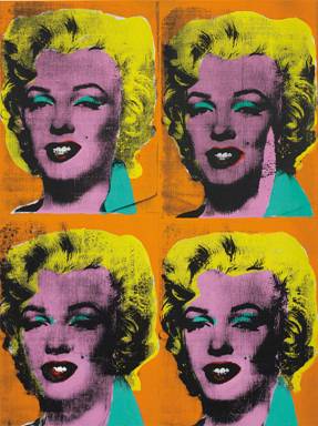 Le quattro Marylin di Andy Warhol in asta da Phillips