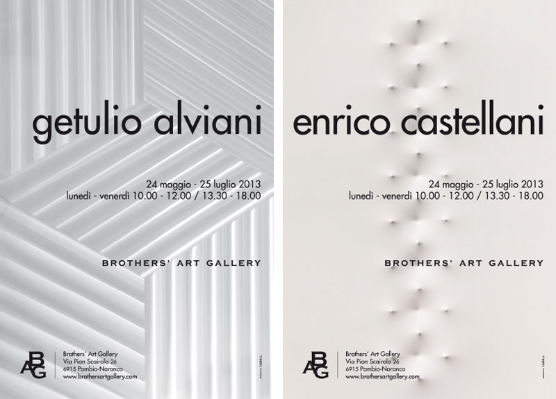 Castellani e Alviani da Brothers’ Art Gallery