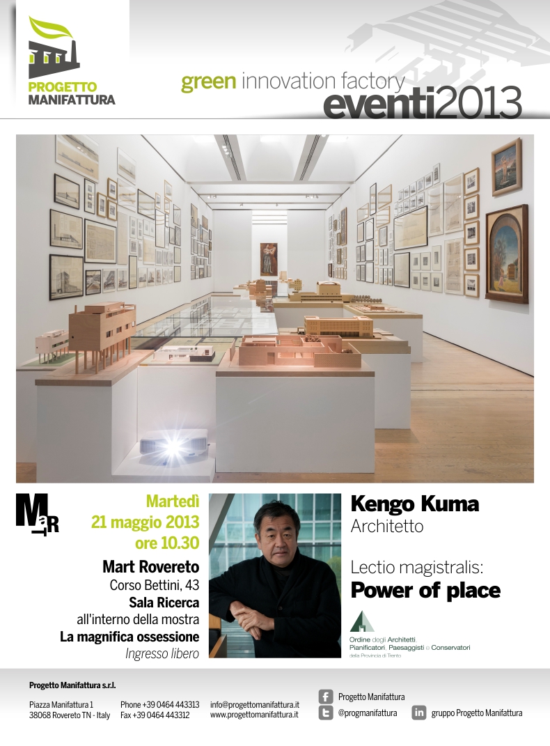 Incontro con l’architetto Kengo Kuma al Mart di Rovereto