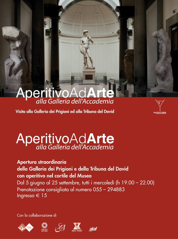 Firenze – Parte l’ “Aperitivo ad Arte” alle Gallerie dell’Accademia