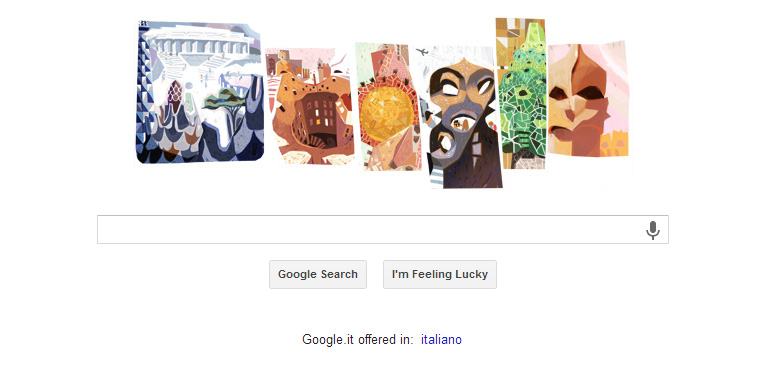 Google celebra anniversario nascita dell’architetto Antoni Gaudì