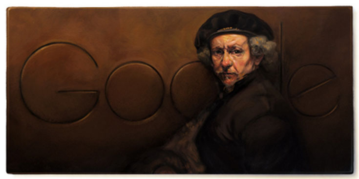 Google celebra il 407° anniversario della nascita di Rembrandt van Rijn