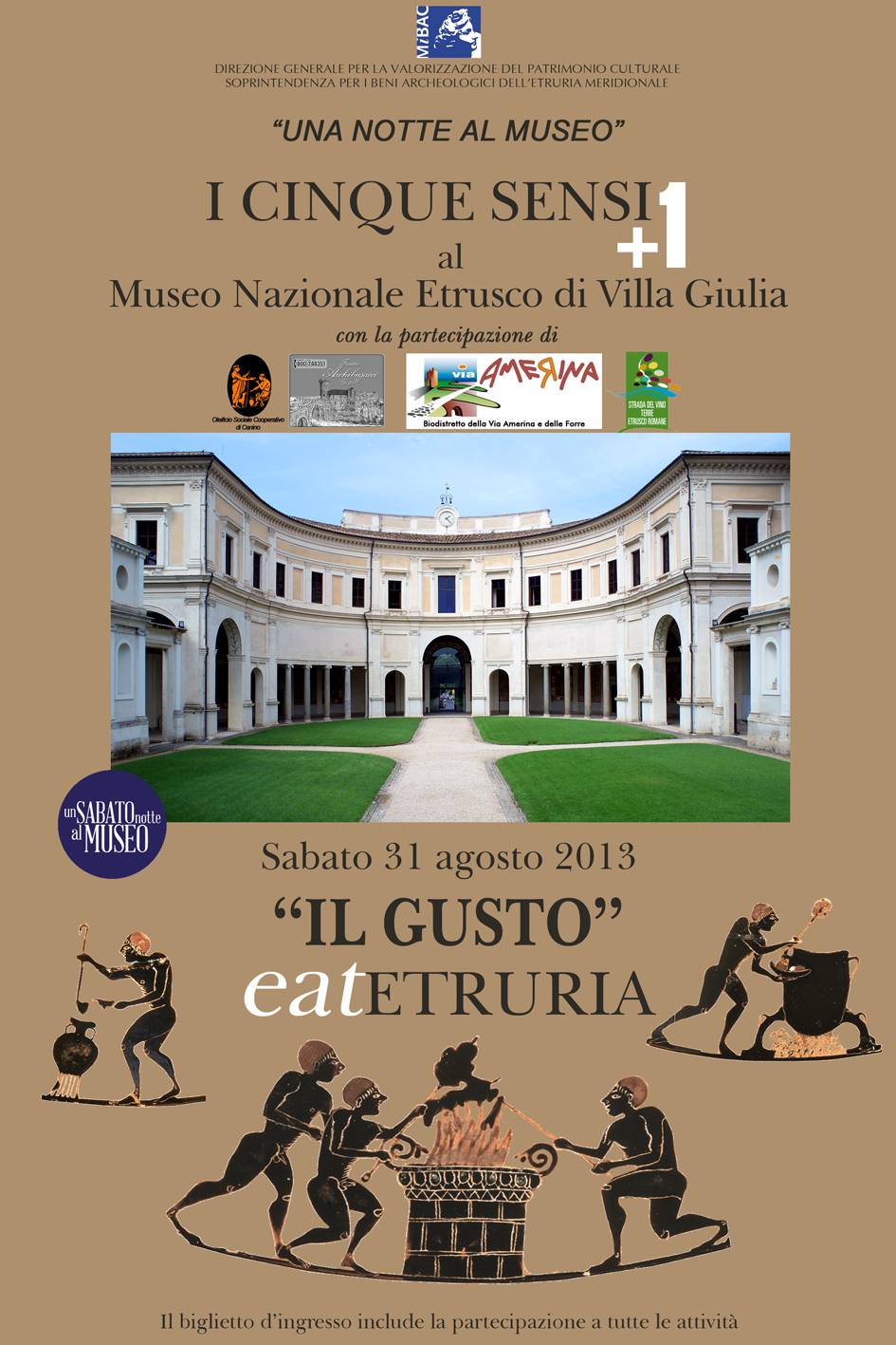 Continuano aperture straordinarie del Museo Nazionale Etrusco Villa Giulia