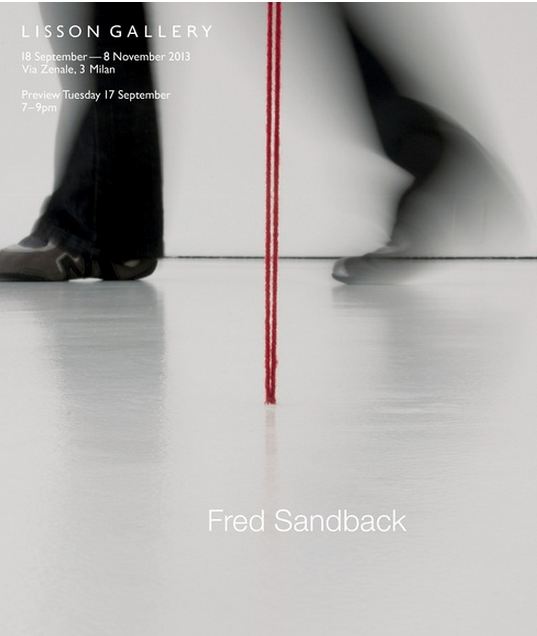 Fred Sandback alla Lisson Gallery di Milano