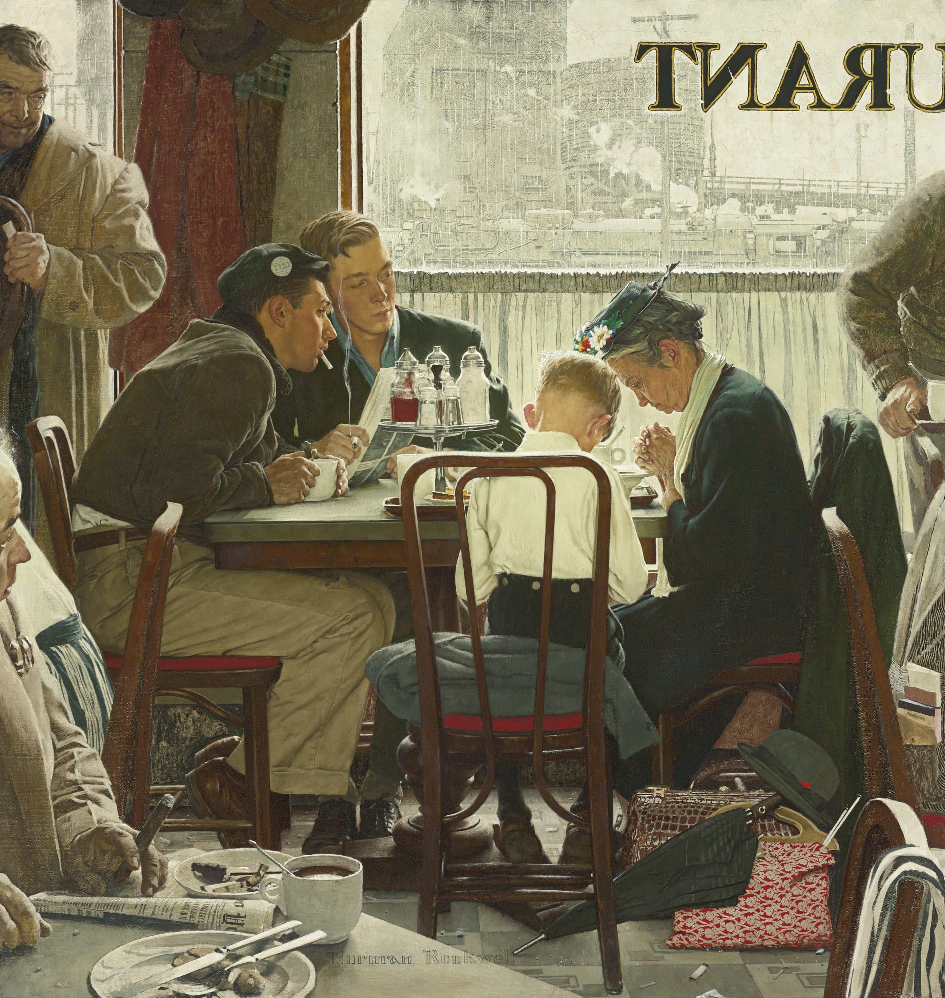 “Saying grace” di Norman Rockwell a 46 mio$ da Sotheby’s