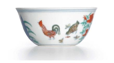 Una pregiatissima “Chicken Cup” cinese all’asta da Sotheby’s Hong Kong