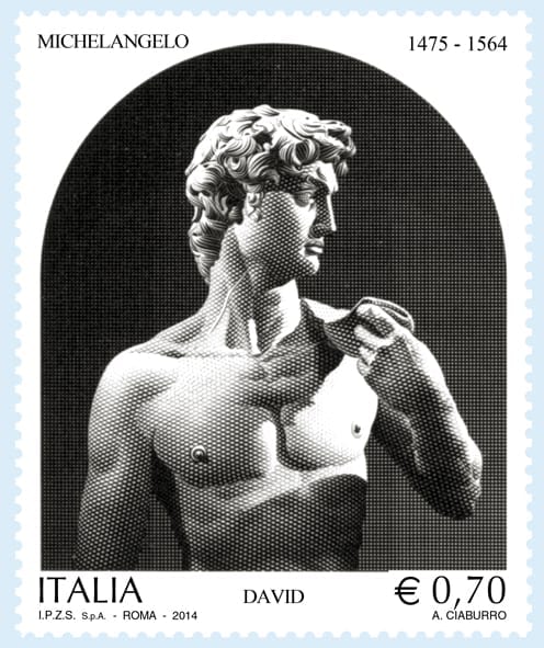 Un francobollo dedicato a Michelangelo