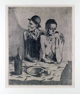 Le repas frugal, 1904, acquaforte, mm 463x377