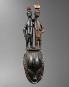 Maitre de Bouaflé, Masque Gouro, proveniente dalla Costa d'Avorio. Appartenuta ad André Breton e successivamente a Charles Ratton. Venduta per € 1,375,000