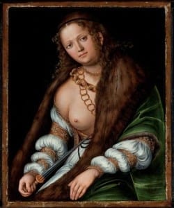 Lucas Cranach il Vecchio, Lucrezia. 1509 circa