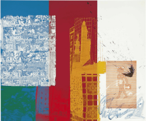 ROBERT RAUSCHENBERG (1925-2008) CONTINENTAL SPLASH (URBAN BOURBON SERIES)