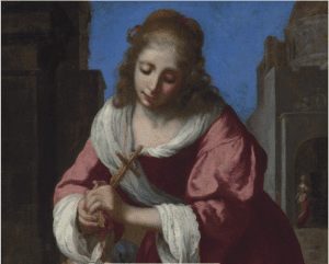 JOHANNES VERMEER (DELFT 1632-1675) SAINT PRAXEDIS