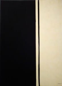 Barnett Newman (1905-1970) Black Fire I oil on canvas 114 x 84 in. (289.5 x 213.3 cm.) ESTIMATE Estimate on request PRICE REALIZED $84,165,000