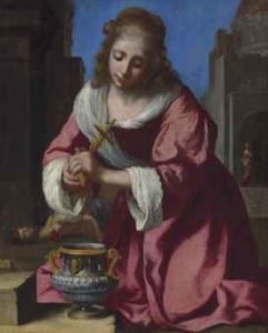 JOHANNES VERMEER (DELFT 1632-1675) SAINT PRAXEDIS Estimate £6,000,000 – £8,000,000 ($10,284,000 - $13,712,000)