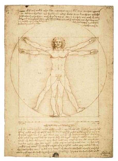 L'Uomo Vitruviano, Leonardo da Vinci