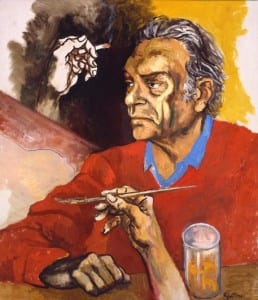 Renato Guttuso, Autoritratto. 1975