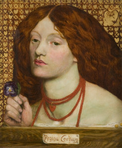 Dante Gabriel Rossetti Regina Cordium, 1860 Olio su tela, cm 25,4 x 20,3 Johannesburg Art Gallery, Johannesburg
