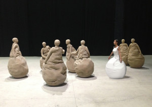 #SELFIEADARTE "I move, therefore I am" - Haruki Murakami @CleliaPatella @HangarBicocca Conversation Piece,1994 #Juan Muñoz