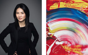 Han-I Wang e l'opera di Shiraga all'asta da Christie's