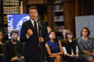 Matteo Renzi alla conferenza al Mibact con i nuovi 20 direttori museali