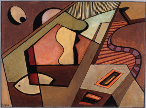 Mario Radice, Composizione pentagonale, 1950.