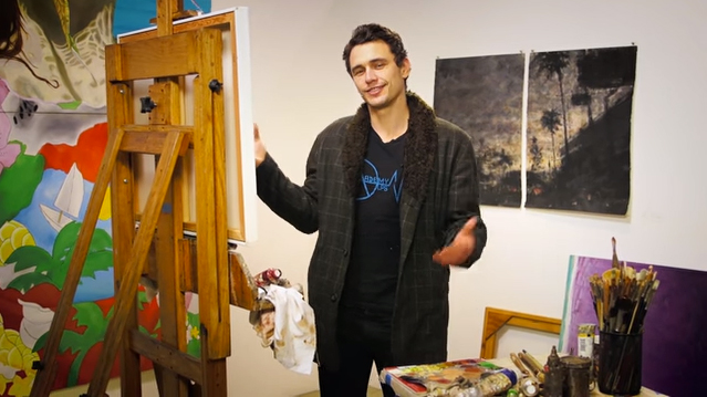 James Franco pittore per beneficenza
