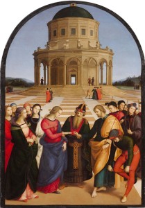 Raffaello Sanzio Lo Sposalizio della Vergine, 1504 olio su tavola, cm 170 × 118 Milano, Pinacoteca di Brera