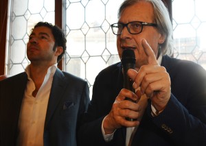 Salvo Nugnes e Vittorio Sgarbi- Pro Biennale