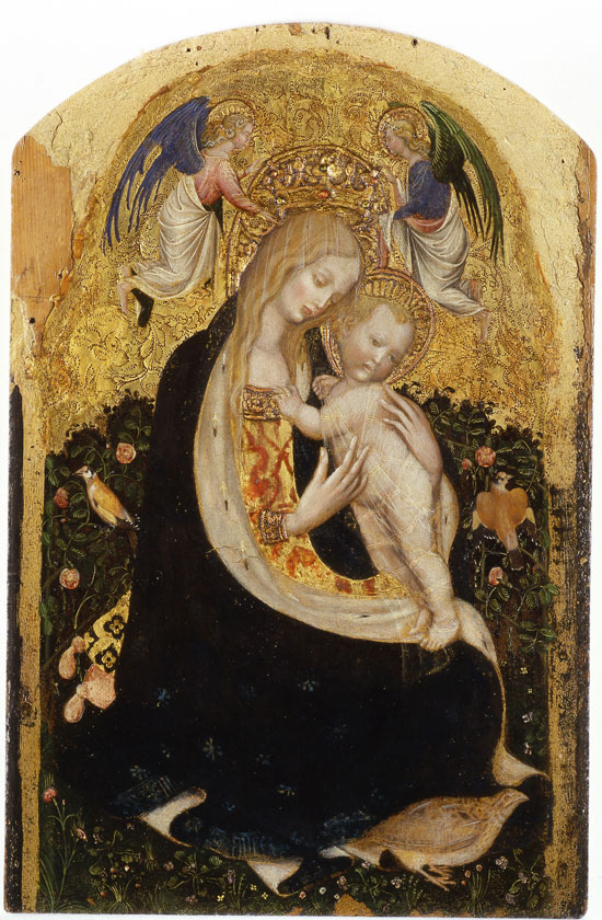 Antonio Pisano, detto Pisanello (1395 circa-1455 circa), Madonna della quaglia, 1420 circa, tempera su tavola