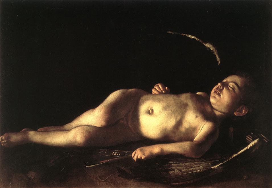L’amorino dormiente di Caravaggio a Lampedusa